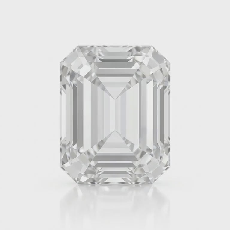 IGI Certified Laboratory Grown Colorless Sapphire | 4.98 Carat Emerald Cut | Luxury Clear Gemstone