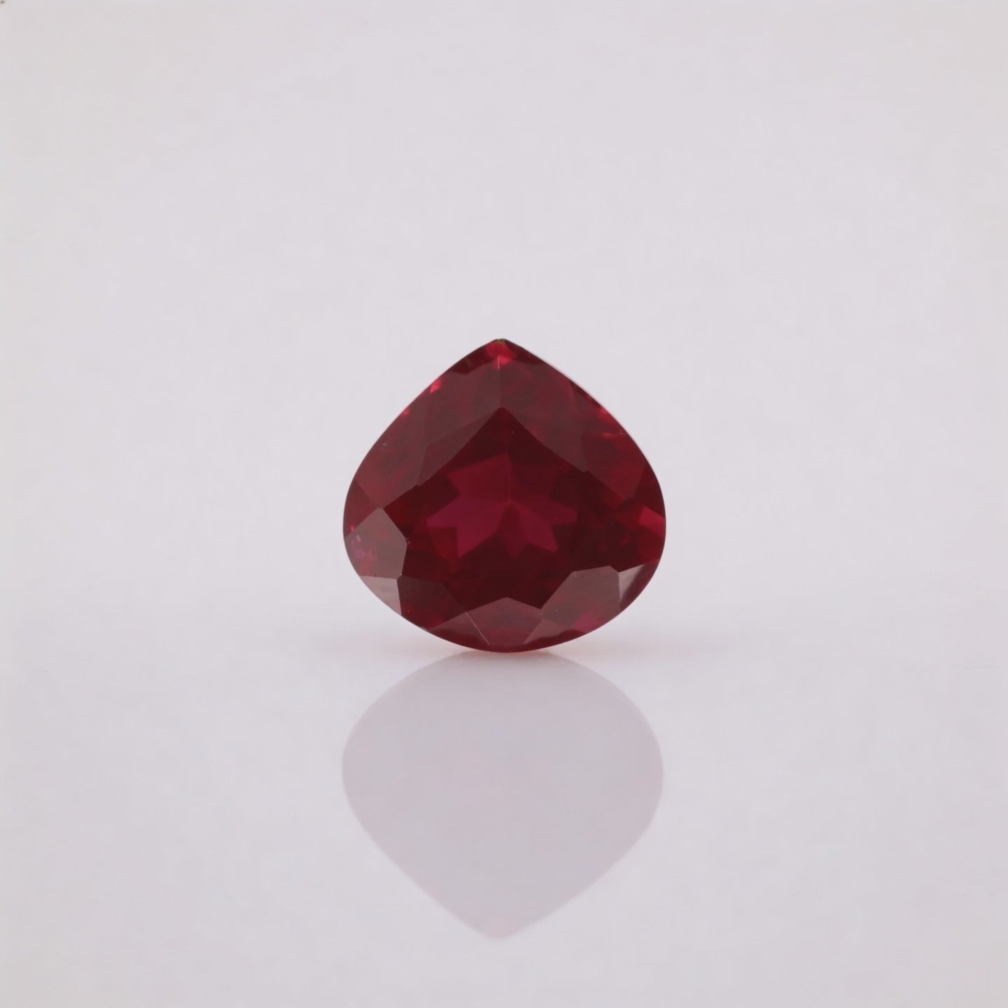 IGI Certified Laboratory Grown Ruby | 9.85 Carat Pear Mixed Cut | Purplish Red Luxury Gem
