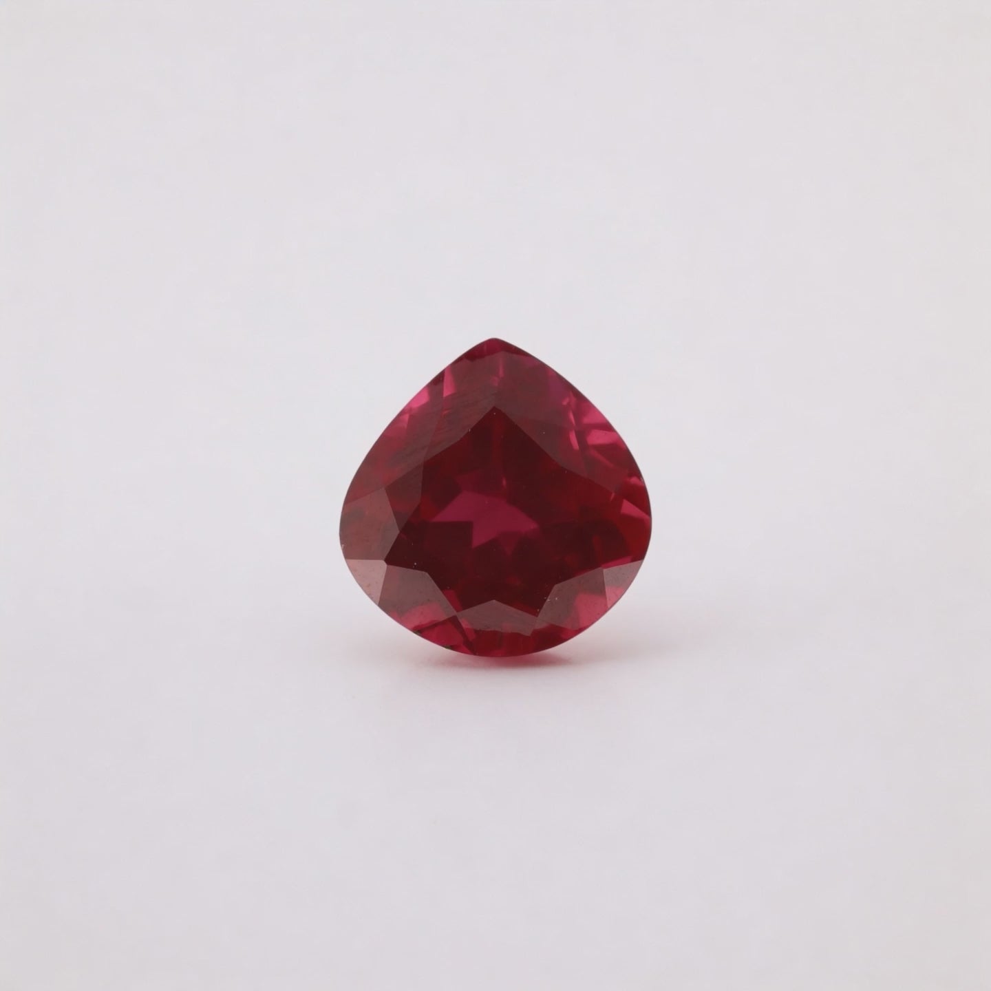 IGI Certified Laboratory Grown Ruby | 11.00 Carat Pear Cut | Purplish Red