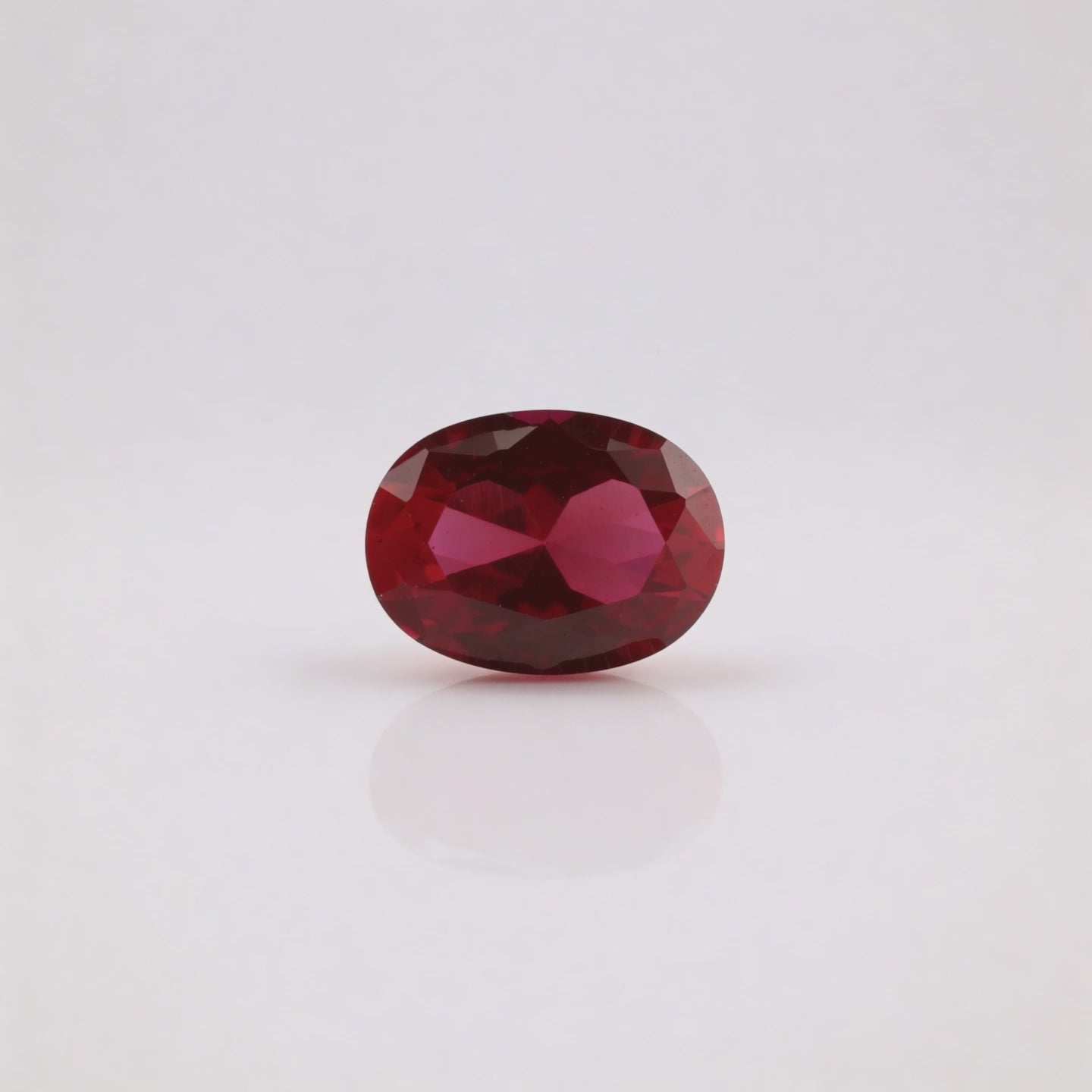 IGI Certified Laboratory Grown Ruby | 7.08 Carat Oval Brilliant Cut | Purplish Red Luxury Gemstone