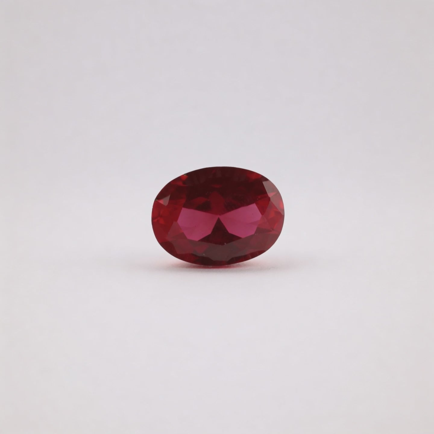 IGI Certified Laboratory Grown Ruby | 6.82 Carat Oval Brilliant Cut | Purplish Red Luxury Gemstone