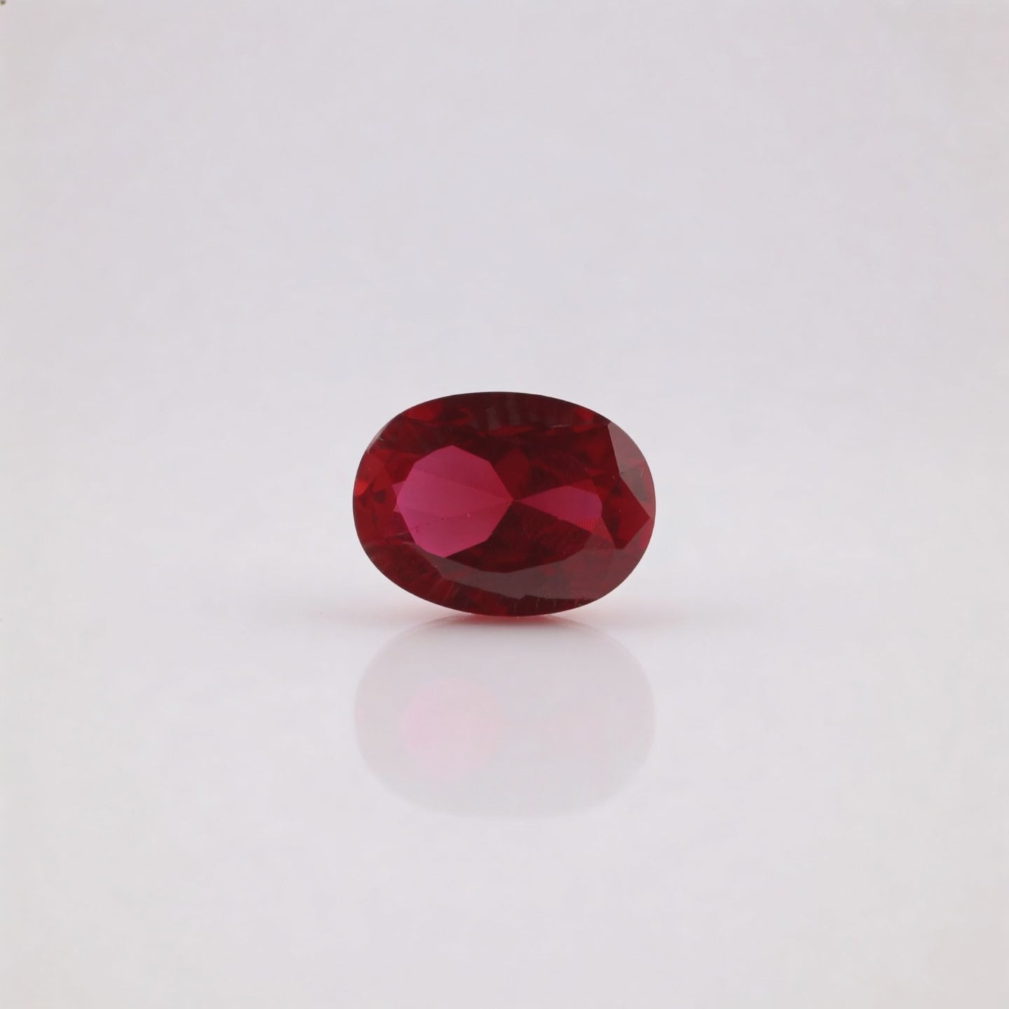 IGI Certified Laboratory Grown Ruby | 7.07 Carat Oval Brilliant Cut | Purplish Red Luxury Gemstone