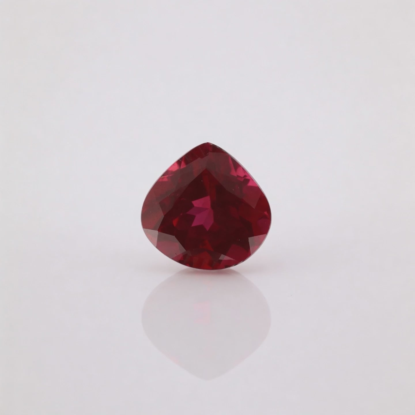 IGI Certified Laboratory Grown Ruby | 8.06 Carat Pear Cut | Purplish Red