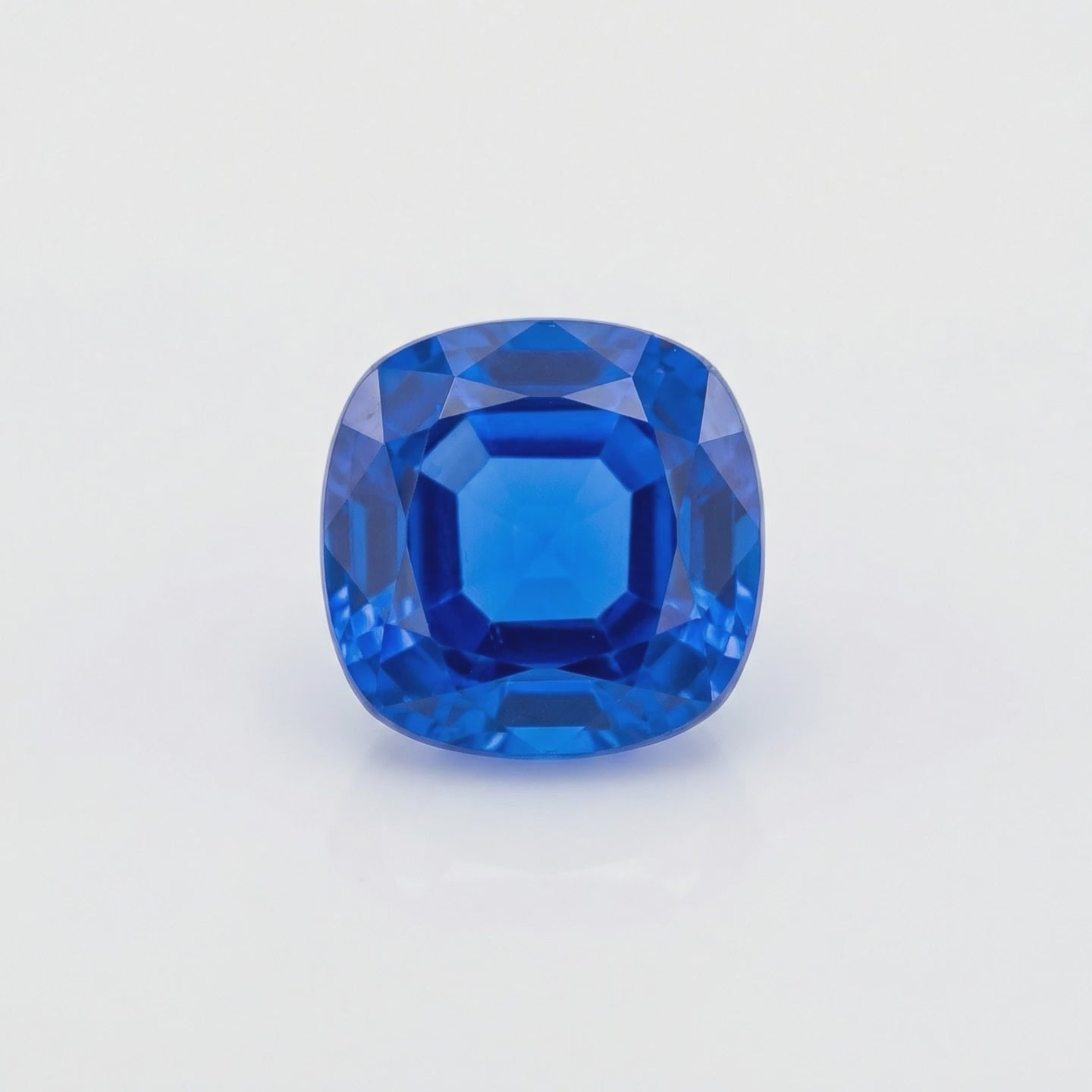 IGI Certified Laboratory Grown Blue Spinel | 4.32 Carat Square Cushion Mixed Cut | Vivid Blue Gemstone